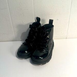 H&M Kids Black Combat Boots toddler girls size 5.5 mint condition